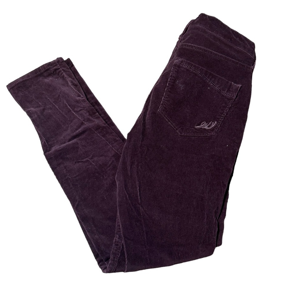 EXPRESS Beautiful Plum Corduroy Mid Rise Legging Jeans w/ Zip Pockets | Size‎ 6R